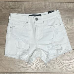 Express.Distressed.Women’s Jean Shorts WHITE